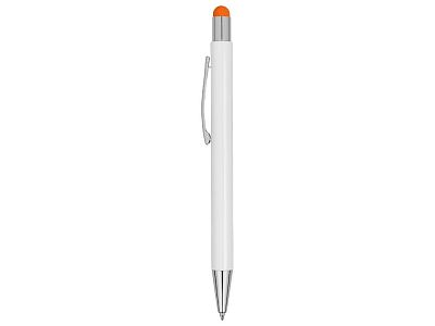 Ручка металлическая шариковая Flowery со стилусом