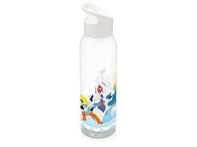 Бутылка для воды Бременские музыканты, прозрачный/белый